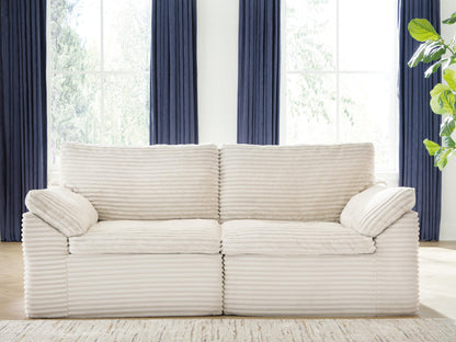 Haines Furniture Outlet - Ashley Furniture - Fannin Sectional - LAF/RAF Corner Chair (Set of 2) / Ivory - PC8430451