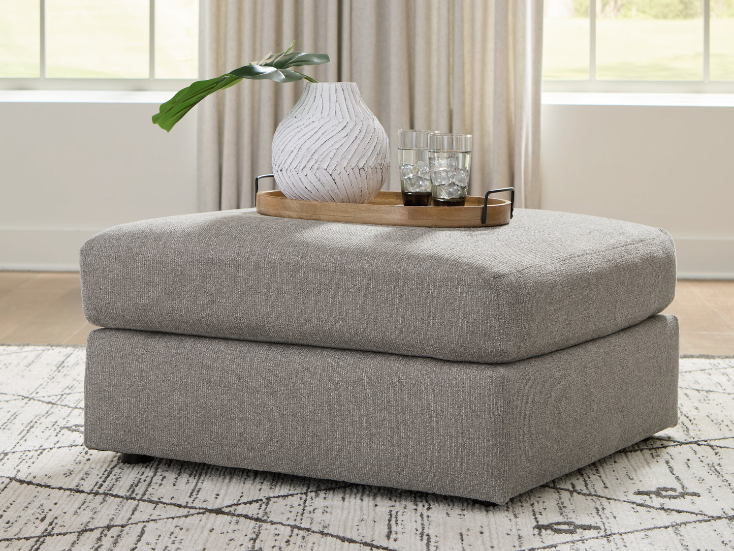 Haines Furniture Outlet - Ashley Furniture - Lindon Living Room - Oversized Accent Ottoman - 8470408