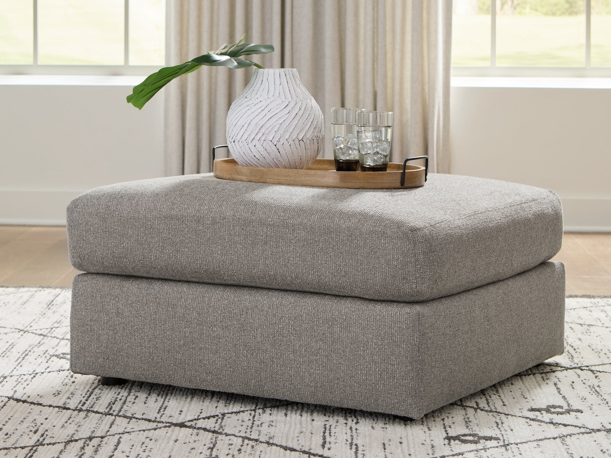 Haines Furniture Outlet - Ashley Furniture - Lindon Living Room - Oversized Accent Ottoman - 8470408