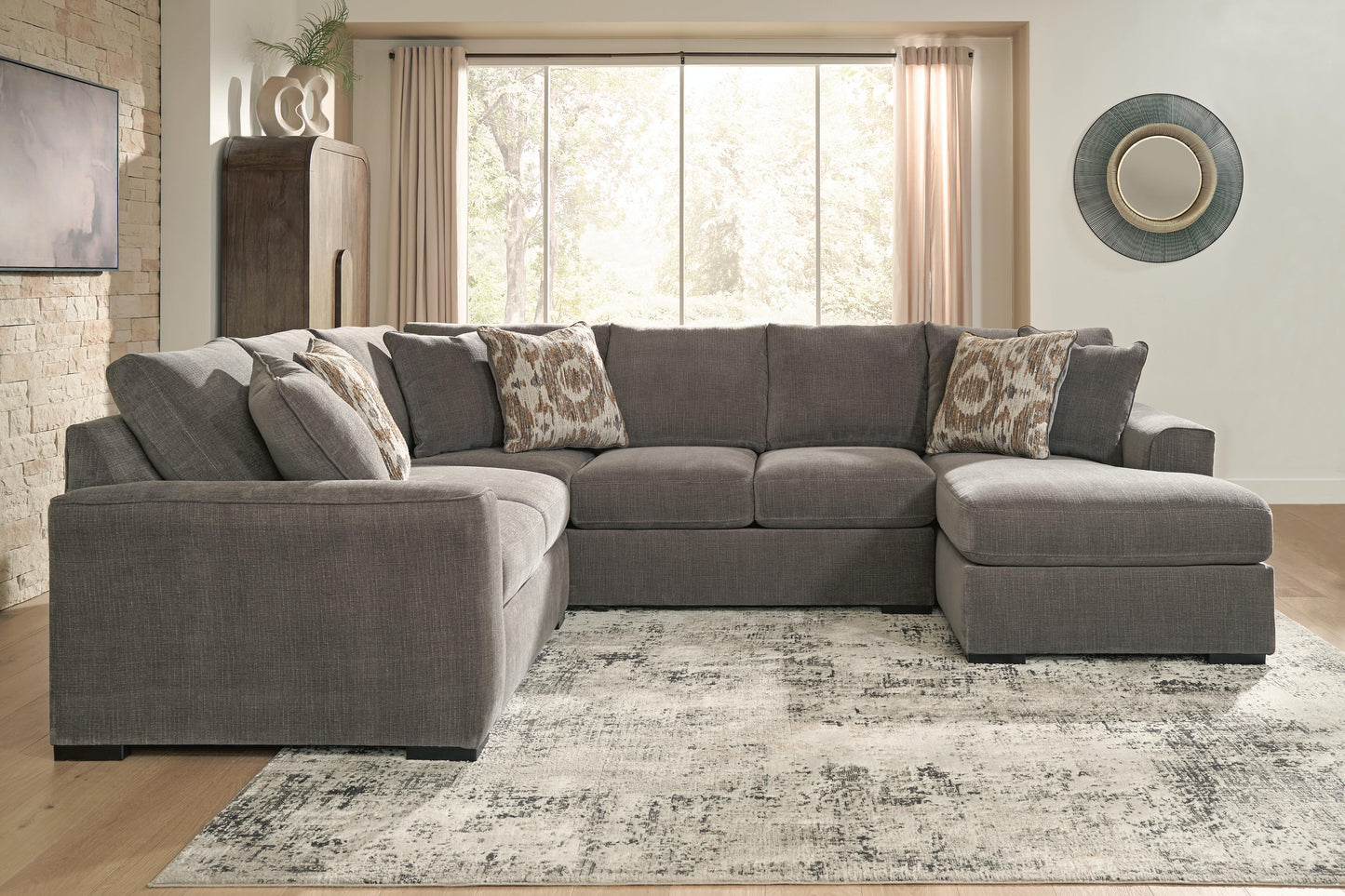 Haines Furniture Outlet - Ashley Furniture - Larson Levee Sectional - RAF 3-Piece Sectional - PC86205S1