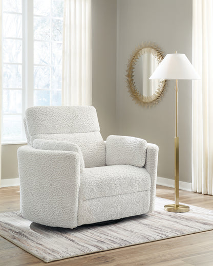 Haines Furniture Outlet - Ashley Furniture - Gosaldo Living Room - Swivel Glider Power Recliner - PC8630395