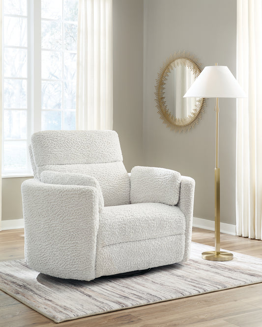 Haines Furniture Outlet - Ashley Furniture - Gosaldo Living Room - Swivel Glider Power Recliner - PC8630395