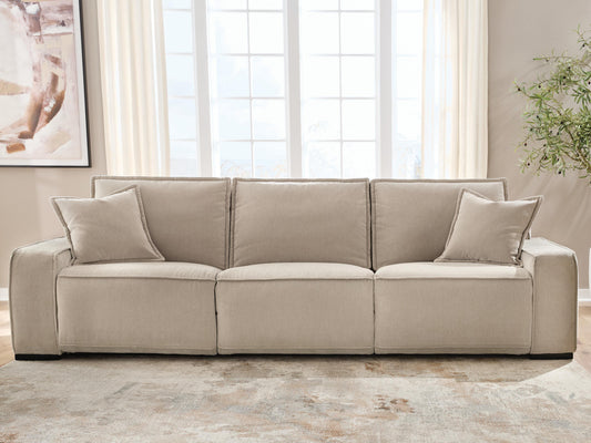 Haines Furniture Outlet - Ashley Furniture - Carceri Sectional - 3-Piece Power Sectional Reclining Sofa - 87003S3