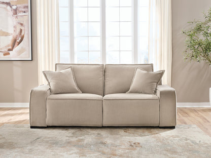 Haines Furniture Outlet - Ashley Furniture - Carceri Sectional - 2-Piece Power Reclining Sectional Loveseat / Cashmere - 87003S1