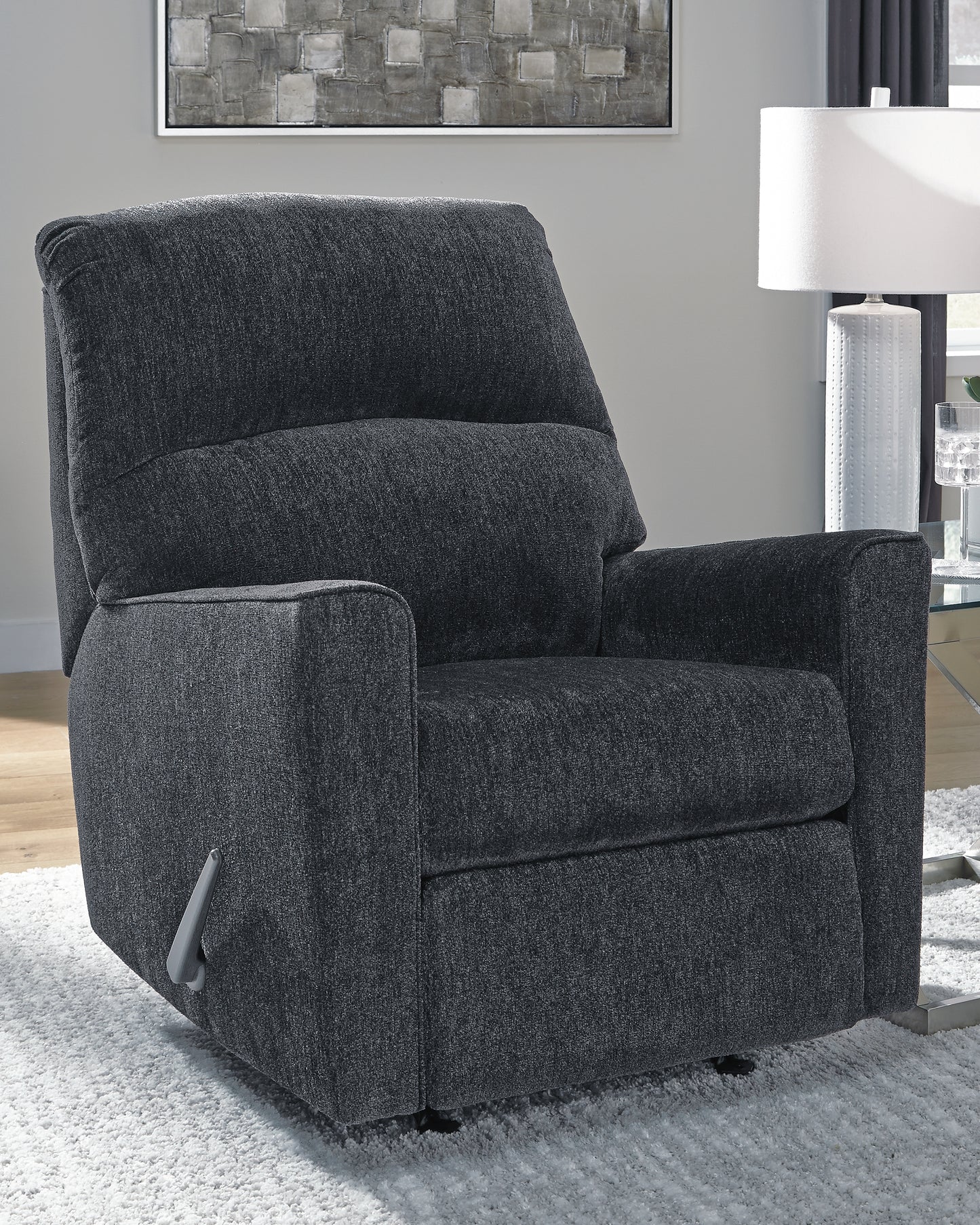 Haines Furniture Outlet - Ashley Furniture - Altari Living Room - Rocker Recliner / Slate - 8721325
