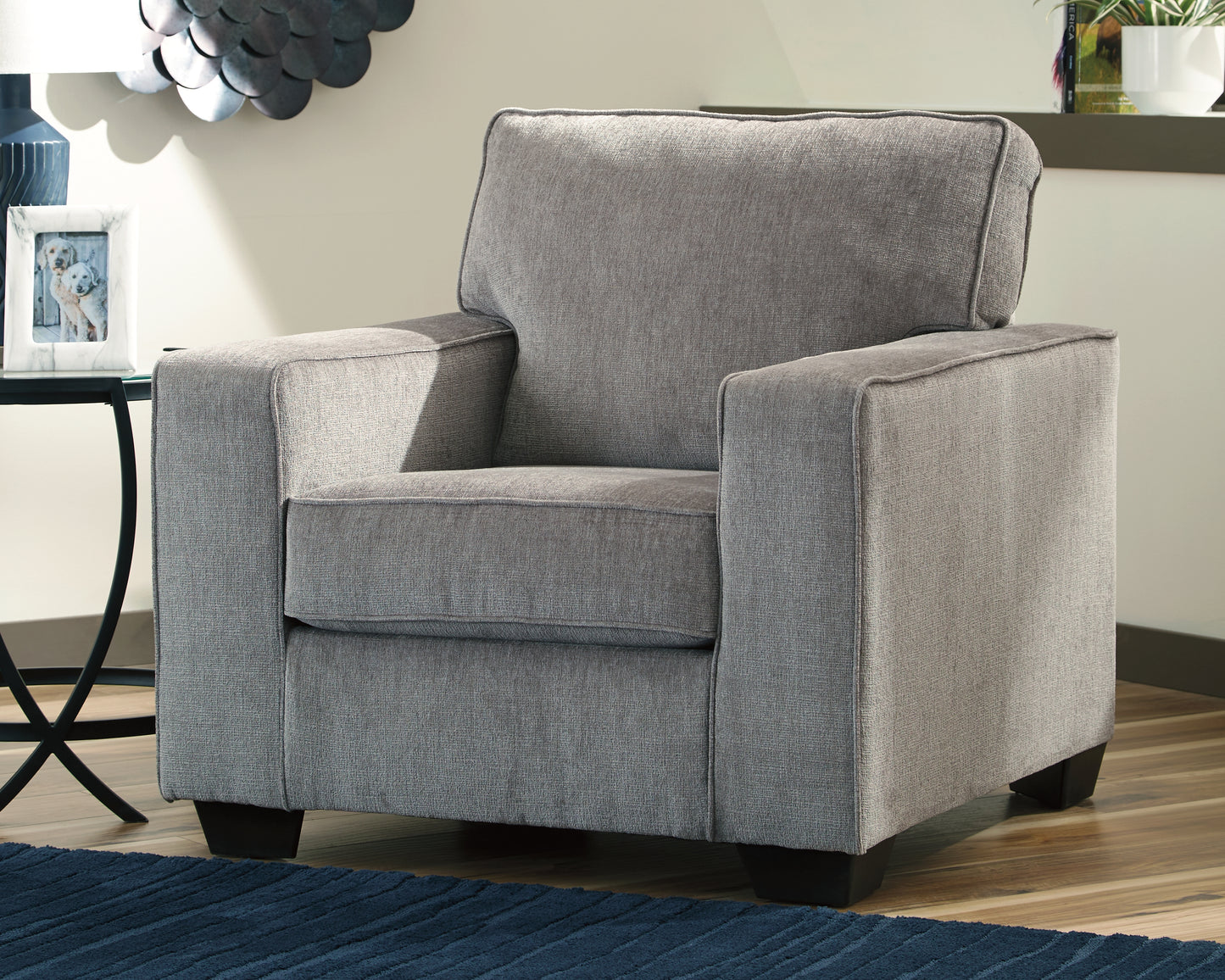 Haines Furniture Outlet - Ashley Furniture - Altari Living Room - Chair / Alloy - 8721420
