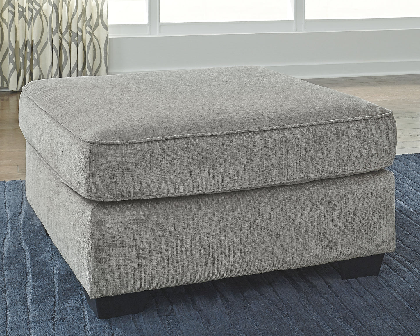 Haines Furniture Outlet - Ashley Furniture - Altari Living Room - Oversized Accent Ottoman / Alloy - 8721408