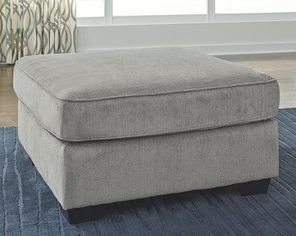 Haines Furniture Outlet - Ashley Furniture - Altari Living Room - Oversized Accent Ottoman / Alloy - 8721408
