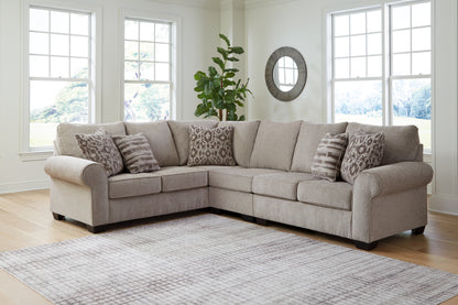 Haines Furniture Outlet - Ashley Furniture - Claireah Sectional - LAF 3-Piece Sectional / Umber - 90603S3