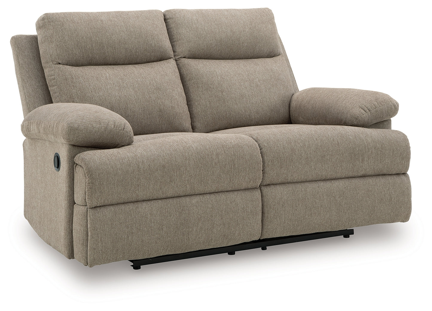 Haines Furniture Outlet - Ashley Furniture - Side-Swipe Living Room - Reclining Loveseat / Mocha - PC9140586