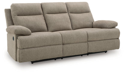 Haines Furniture Outlet - Ashley Furniture - Side-Swipe Living Room - REC Sofa w/Drop Down Table / Mocha - PC9140589