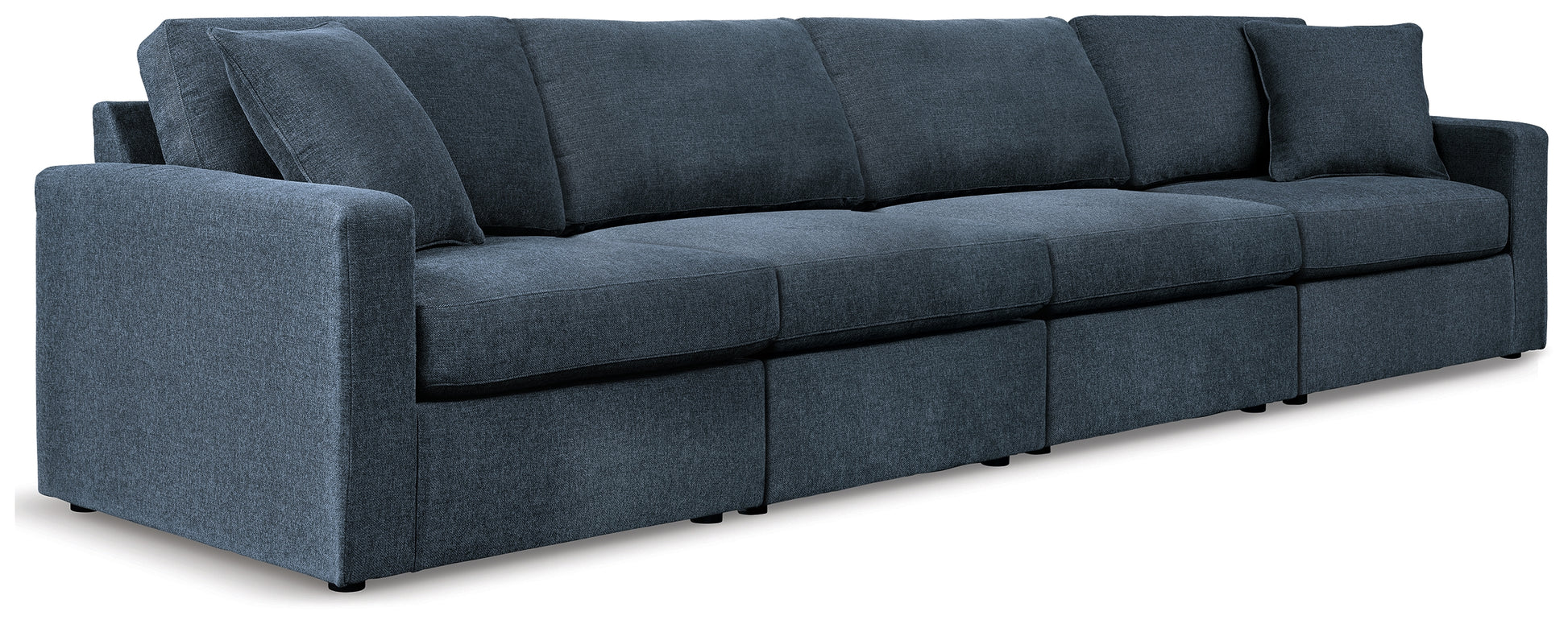 Haines Furniture Outlet - Ashley Furniture - Modmax Sectional - RAF 4-Piece Sectional / Ink - 92101S10