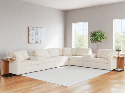 Haines Furniture Outlet - Ashley Furniture - Modmax Sectional - RAF 8-Piece Sectional / Oyster - 92103S11