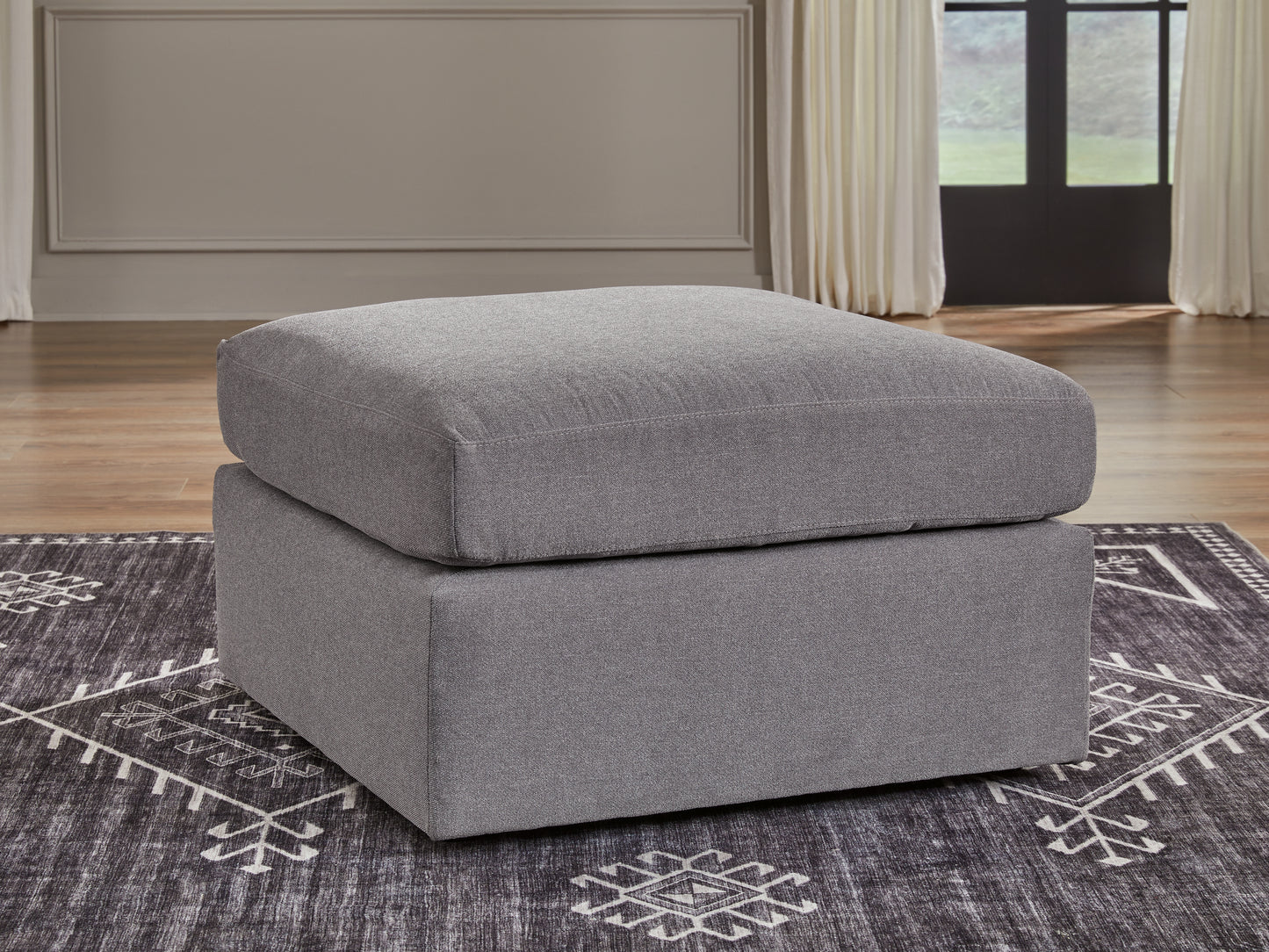 Haines Furniture Outlet - Ashley Furniture - Modmax Sectional - Oversized Accent Ottoman / Granite - 9210408