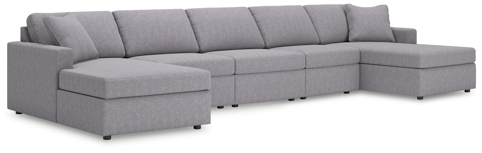 Haines Furniture Outlet - Ashley Furniture - Modmax 5-Piece Double Chaise Sectional - 5-Piece Double Chaise Sectional - 92104S125