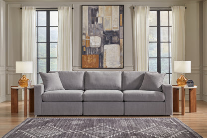 Haines Furniture Outlet - Ashley Furniture - Modmax Sectional - RAF 3-Piece Sectional / Granite - 92104S2
