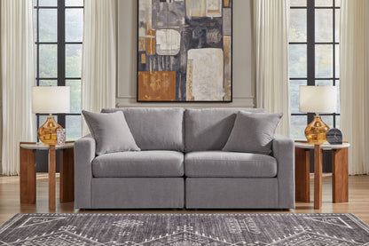 Haines Furniture Outlet - Ashley Furniture - Modmax Sectional - RAF 2-Piece Sectional / Granite - 92104S1