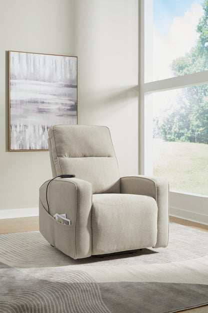 Haines Furniture Outlet - Ashley Furniture - Starganza Living Room - Power Lift Recliner / Smoke - 9370512