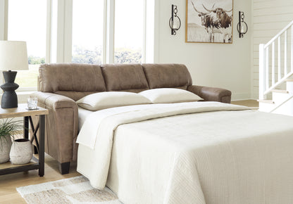 Haines Furniture Outlet - Ashley Furniture - Navi Living Room - Queen Sofa Sleeper / Fossil - 9400439