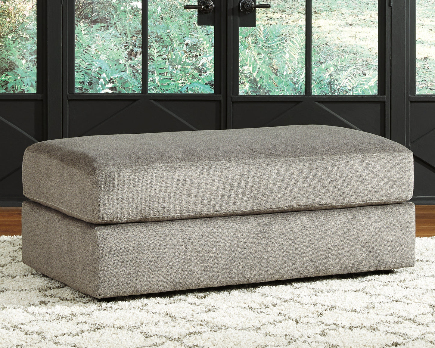 Haines Furniture Outlet - Ashley Furniture - Soletren Living Room - Oversized Accent Ottoman / Ash - 9510308