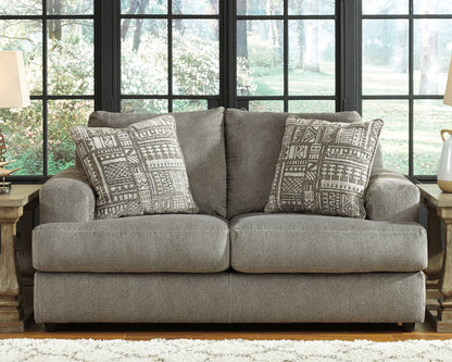 Haines Furniture Outlet - Ashley Furniture - Soletren Living Room - Oversized Accent Ottoman / Ash - 9510308