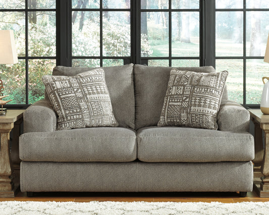 Haines Furniture Outlet - Ashley Furniture - Soletren Living Room - Oversized Accent Ottoman / Ash - 9510308