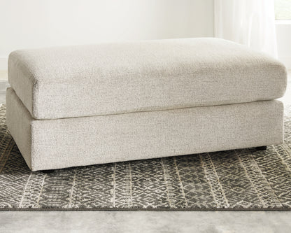 Haines Furniture Outlet - Ashley Furniture - Soletren Living Room - Oversized Accent Ottoman / Stone - 9510408