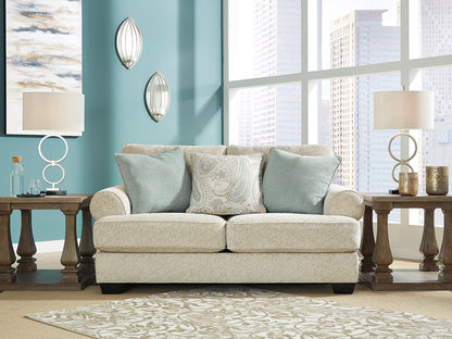 Haines Furniture Outlet - Ashley Furniture - Monaghan Living Room - Loveseat / Sandstone - 9620535