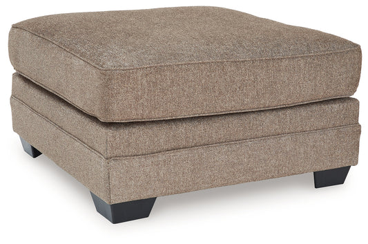 Haines Furniture Outlet - Ashley Furniture - Cannonbrook Living Room - Oversized Accent Ottoman / Nutmeg - 9820108