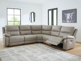 6-Piece Reclining Sectional with Storage Console