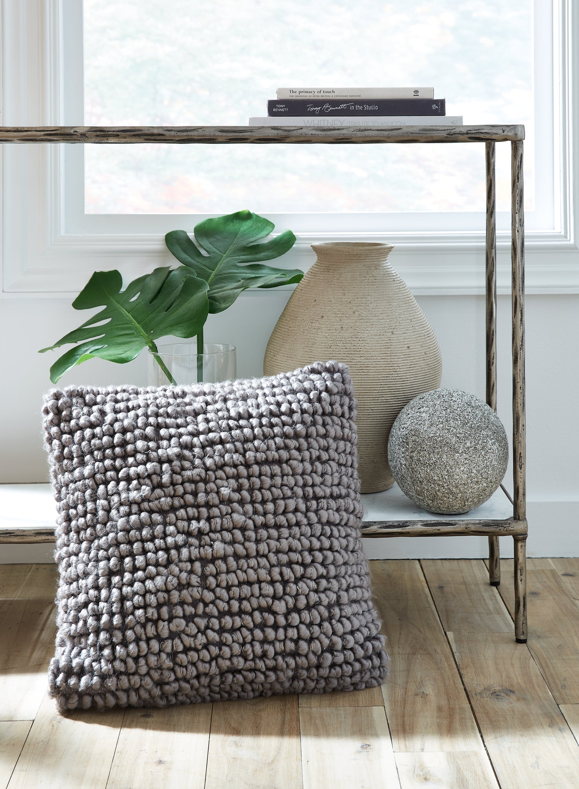 Haines Furniture Outlet - Ashley Furniture - Aavie Pillows - Pillow (4/CS) / Gray - A1000977
