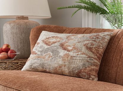Haines Furniture Outlet - Ashley Furniture - Aprover Pillows - Pillow (4/CS) / Rust/Gray/White - A1001040