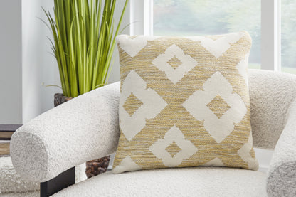 Haines Furniture Outlet - Ashley Furniture - Brockner Next-Gen Nuvella Pillows - Pillow (4/CS) / Brown/Yellow - A1900009