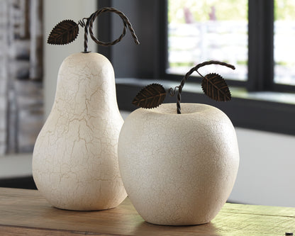 Haines Furniture Outlet - Ashley Furniture - Bidelia Sculpture - Sculpture Set (Set of 2) / Antique White - A2000381