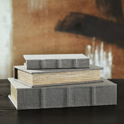 Haines Furniture Outlet - Ashley Furniture - Jolina Box (Set of 3) - Box Set (3/CN) / Gray - A2000487