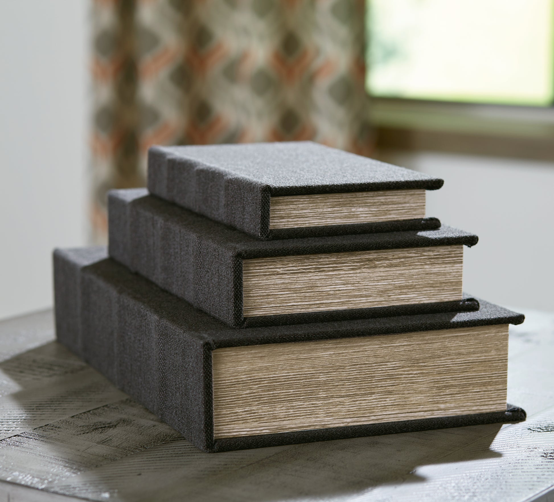 Haines Furniture Outlet - Ashley Furniture - Jolina Box (Set of 3) - Box Set (3/CN) / Black - A2000489