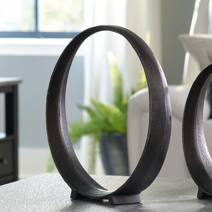 Haines Furniture Outlet - Ashley Furniture - Ryandale Sculpture - Sculpture / Antique Black - A2000498S