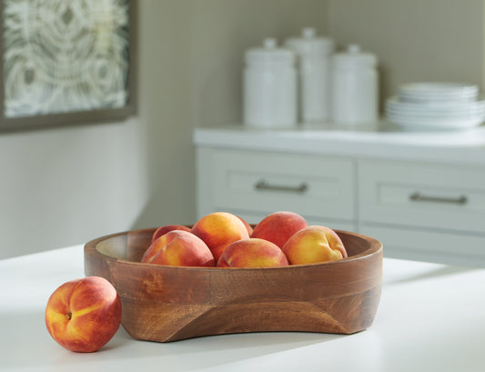 Haines Furniture Outlet - Ashley Furniture - Myrtewood Bowl - Bowl / Natural - A2000610
