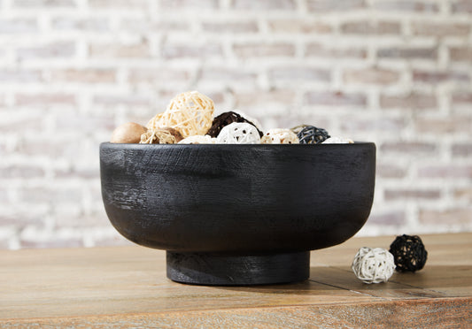 Haines Furniture Outlet - Ashley Furniture - Brynnington Bowl - Bowl / Black - A2000611