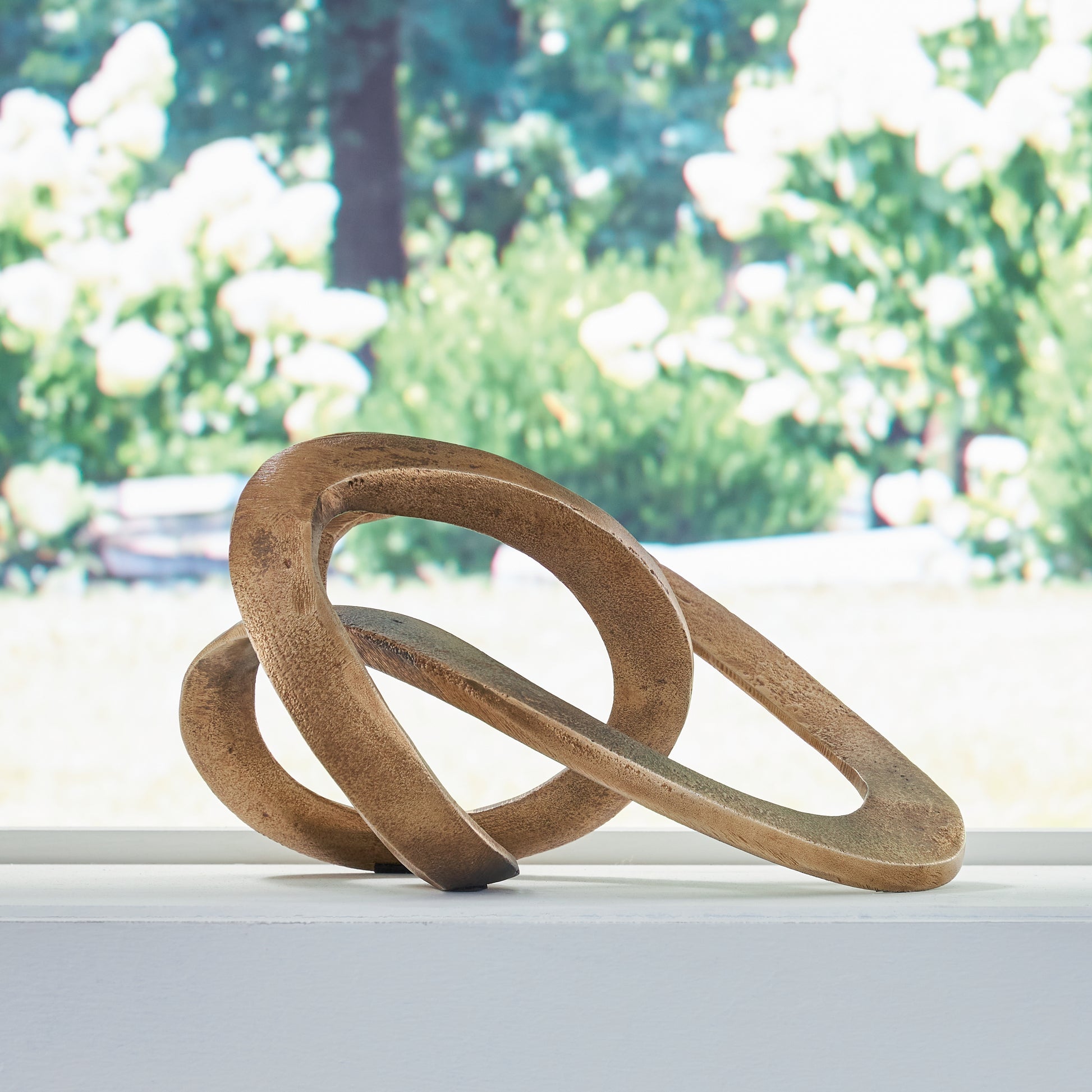 Haines Furniture Outlet - Ashley Furniture - Dunnruck Sculpture - Sculpture / Antique Brass Finish - A2000686