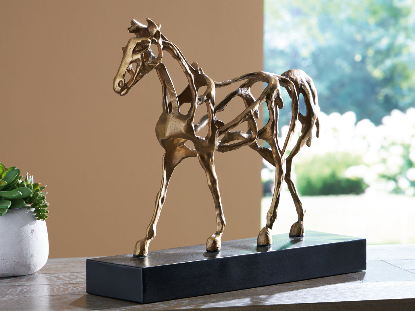 Haines Furniture Outlet - Ashley Furniture - Grainville Sculpture - Sculpture / Antique Gold Finish - A2000774