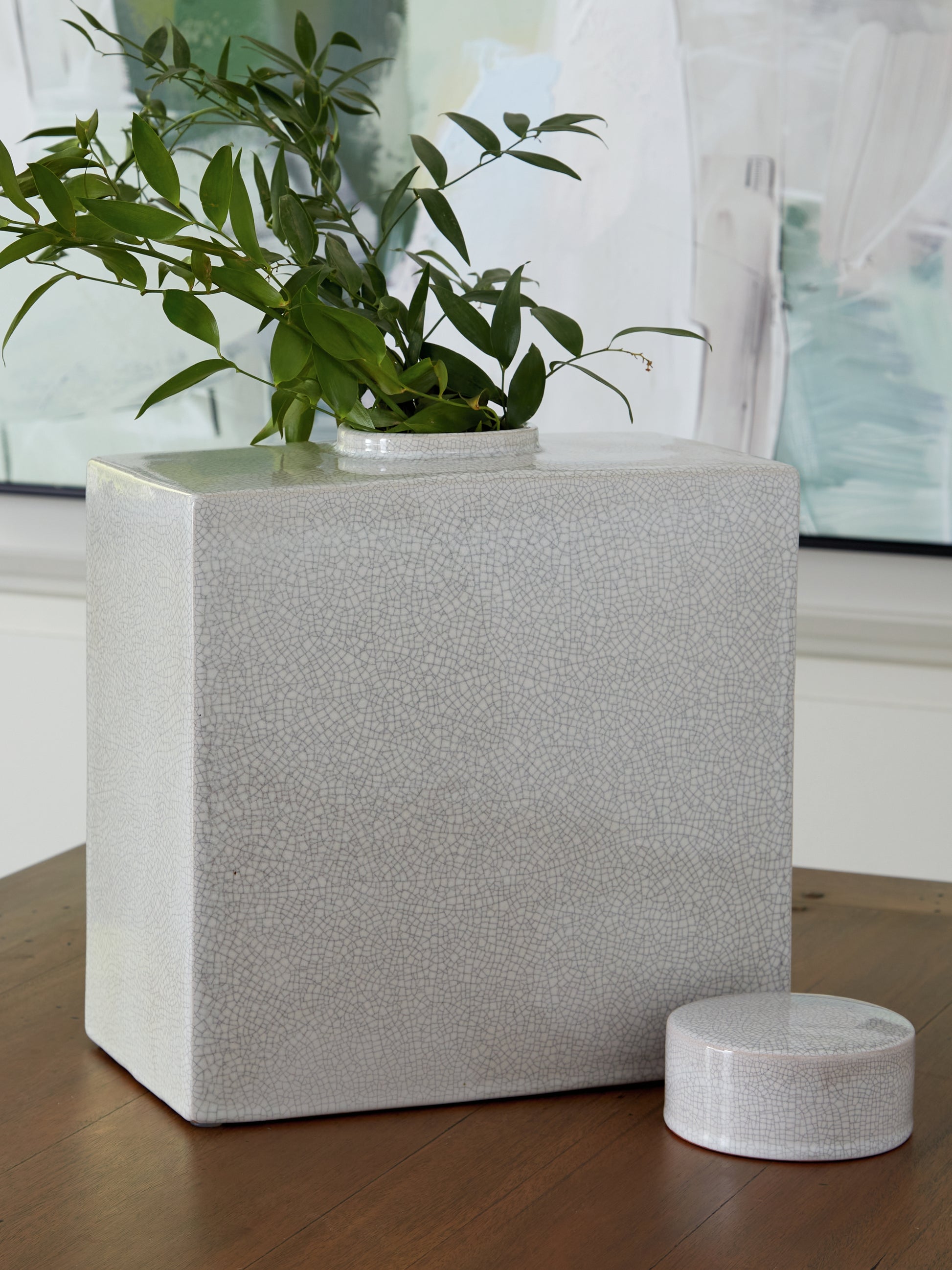 Haines Furniture Outlet - Ashley Furniture - Haddworth Jar - Jar / Antique White - A2000780