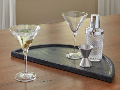 Haines Furniture Outlet - Ashley Furniture - Cortsen Tray - Tray / Black - A2000793