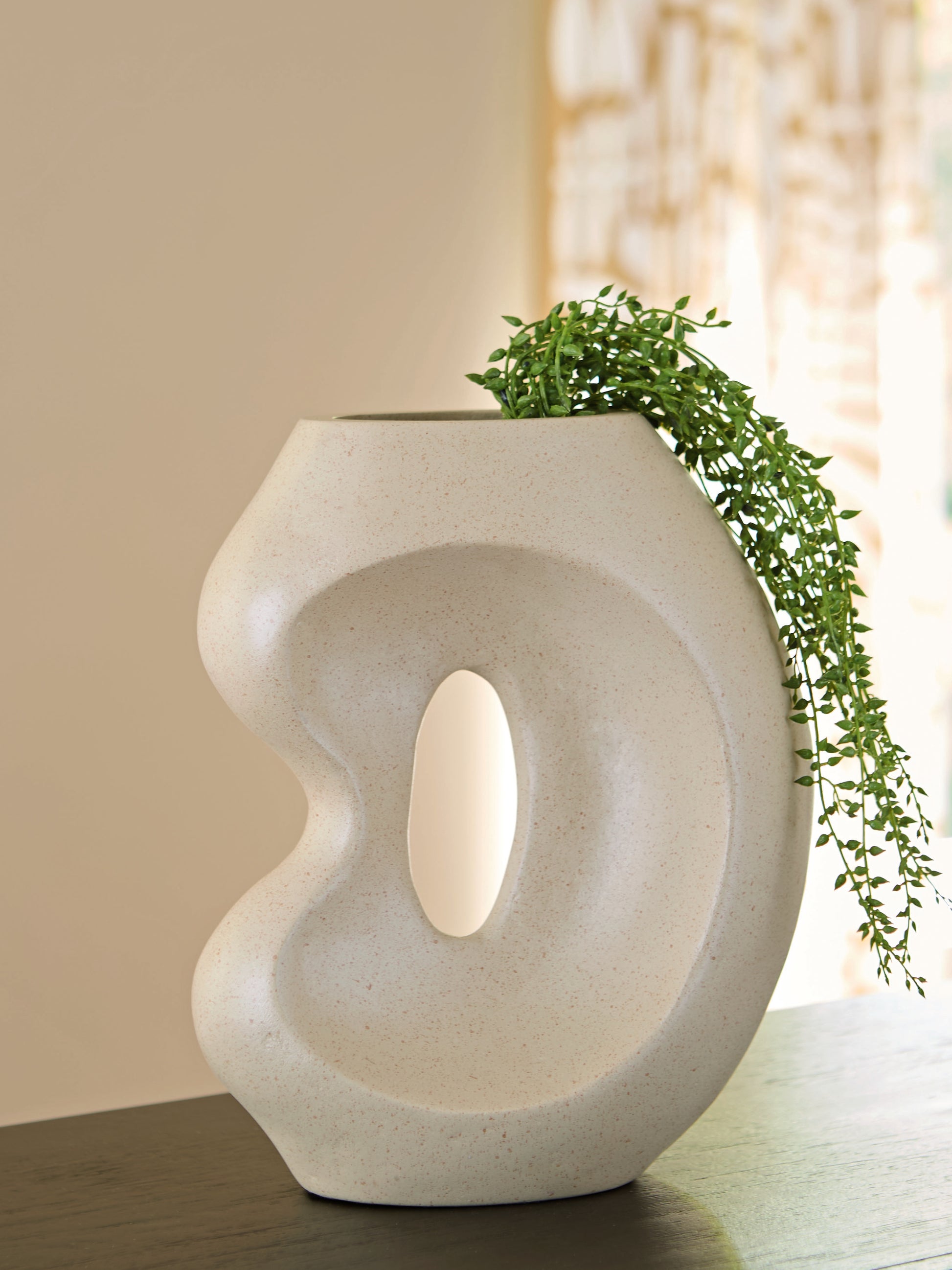 Haines Furniture Outlet - Ashley Furniture - Odion Vase - Vase / Stone - A2000841