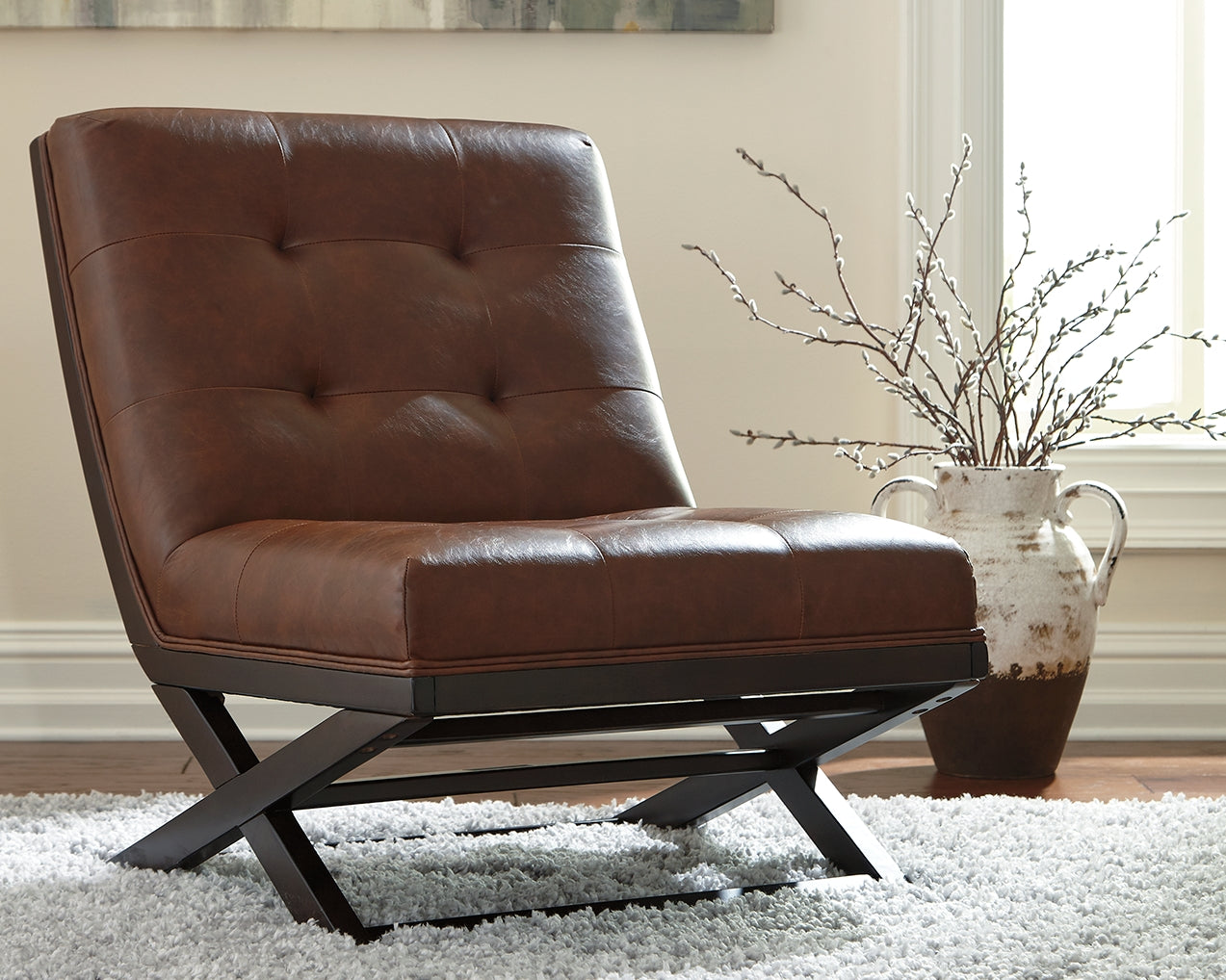 Haines Furniture Outlet - Ashley Furniture - Sidewinder Accent Chair - Accent Chair / Brown - A3000031