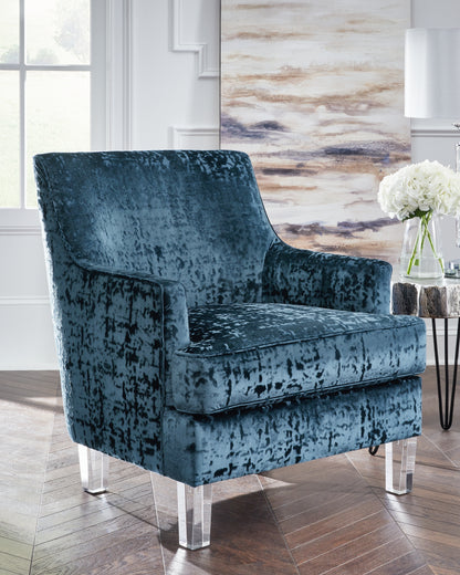 Haines Furniture Outlet - Ashley Furniture - Gloriann Accent Chair - Accent Chair / Lagoon - A3000103