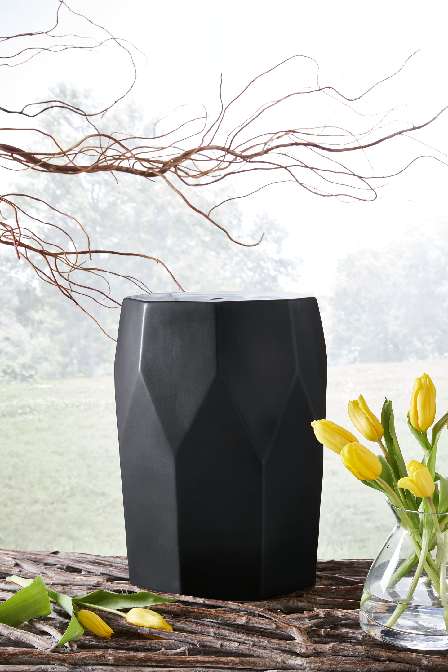 Haines Furniture Outlet - Ashley Furniture - Rhysworth Stool - Stool / Black - A3000632
