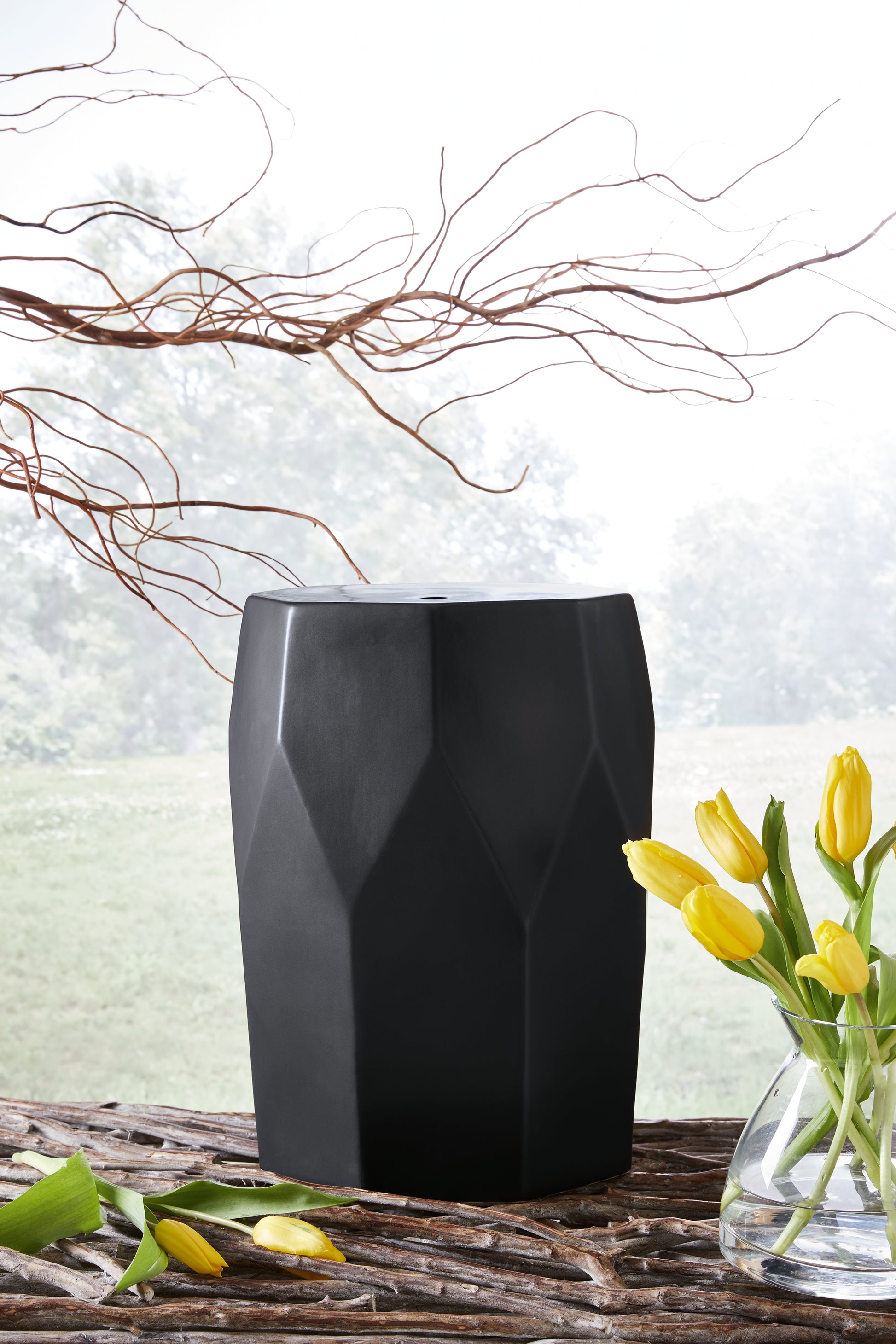 Haines Furniture Outlet - Ashley Furniture - Rhysworth Stool - Stool / Black - A3000632
