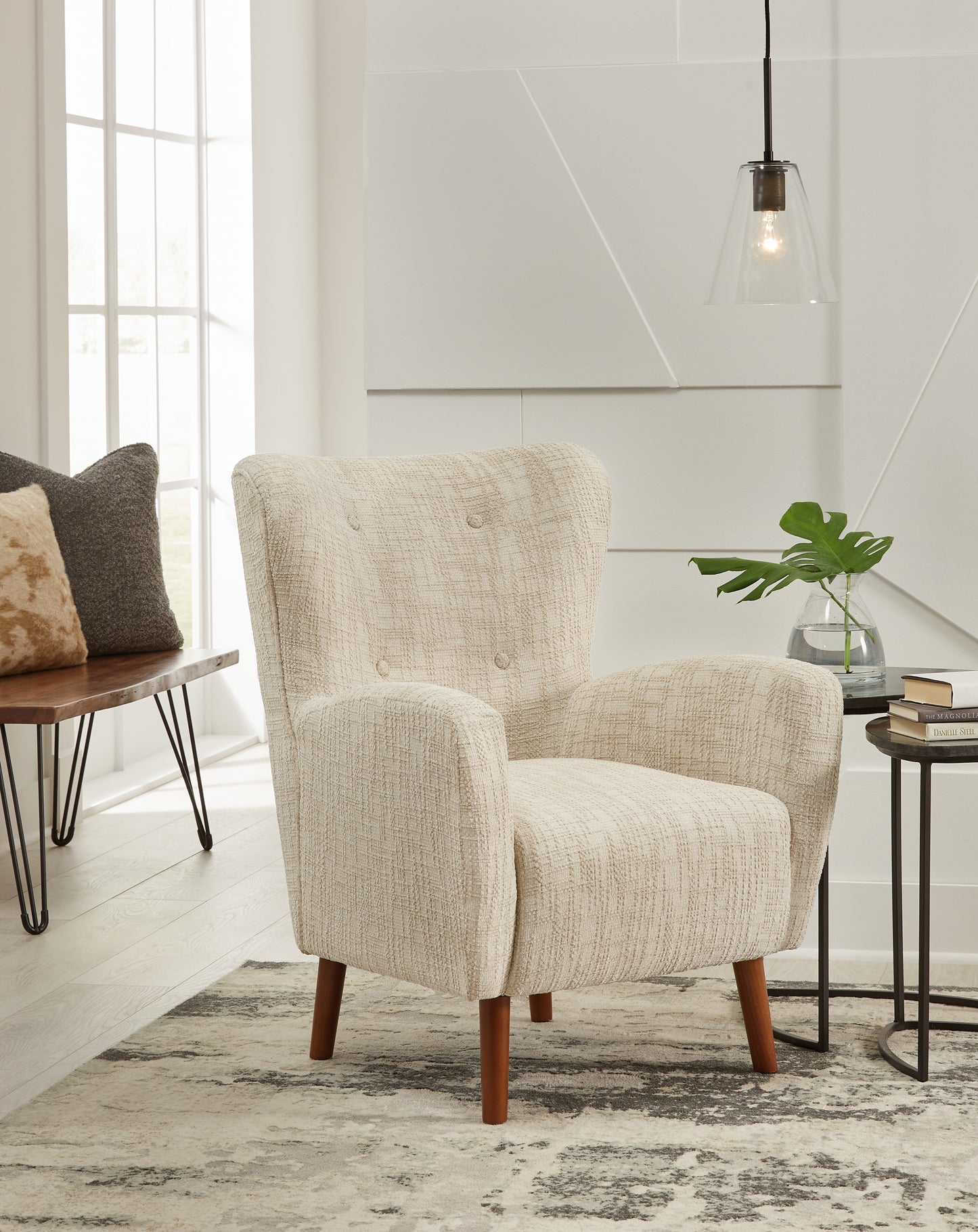 Haines Furniture Outlet - Ashley Furniture - Jemison Next-Gen Nuvella Accent Chair - Accent Chair / Dune - A3000638