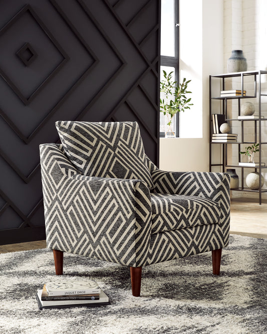 Haines Furniture Outlet - Ashley Furniture - Morrilton Next-Gen Nuvella Accent Chair - Accent Chair / Natural/Charcoal - A3000641